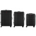 Набір валіз Wenger, Amplar 3 в 1, (S,M,L), пластик, 4 колеса, чорний