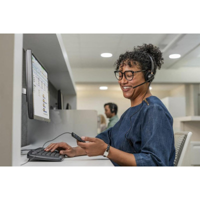 Гарнітура комп'ютерна стерео On-ear Poly EncorePro 520, Quick Disconnect, всеспрямований, чорний