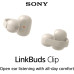 Навушники TWS Sony LinkBuds Clip BT 5.3, IPX4, SBC, AAC, Mic, Бежевий