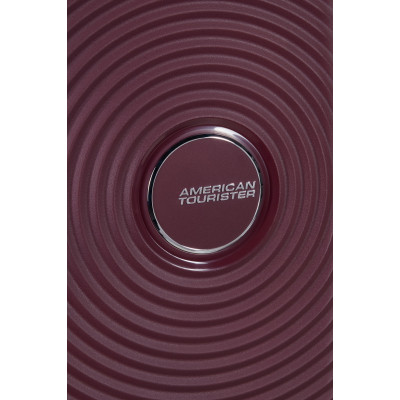 Валіза American Tourister, Soundbox, поліпропілен, середня, 67см, 71.5/81л, TSA, 4 колеса, EXP, бордовий Валіза American Tourister, Soundbox, поліпропілен, середня, 67см, 71.5/81л, TSA, 4 колеса, EXP, бордовий