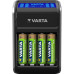 Зарядний пристрій VARTA LCD Plug Charger + Акумулятор NI-MH AA 2100 мАг, 4 шт.