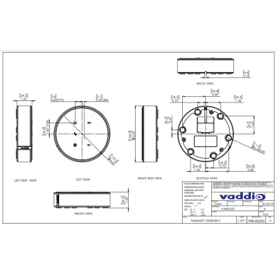 мікрофон настільний Vaddio TableMIC білий