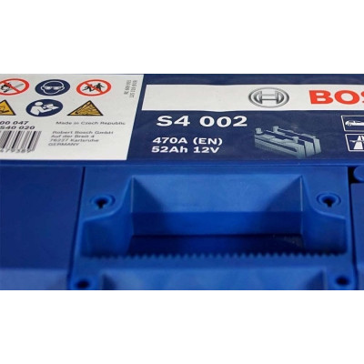 Акумулятор Bosch S4 12В 52А·год 470А R+ (0 092 S40 020)