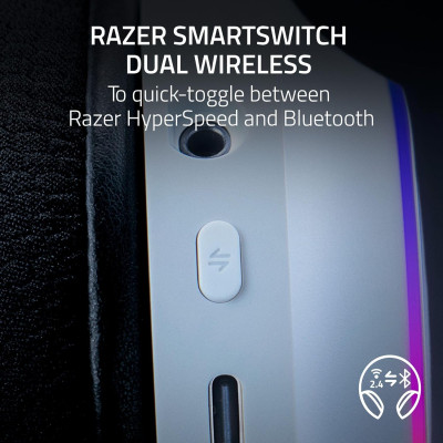 Гарнітура ігрова Razer Barracuda X Chroma, BT/WL, RGB, білий Гарнітура ігрова Razer Barracuda X Chroma, BT/WL, RGB, білий