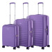 Набір валіз 2E, Aero, поліпропілен, (L+M+S), TSA, 4 колеса, EXP, лавандовий Набір валіз 2E, Aero, поліпропілен, (L+M+S), TSA, 4 колеса, EXP, лавандовий