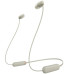 Навушники In-ear Sony WI-C100 BT 5.0, IPX4, SBC, AAC, Wireless, Mic, Бежевий