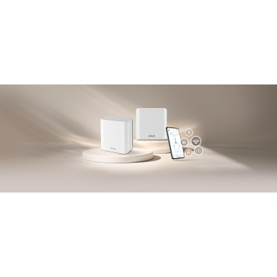 Система WiFi-Mesh ASUS ZenWiFi BD4 BE3600, 2x2,5GE WAN/LAN, 1мод, білий Система WiFi-Mesh ASUS ZenWiFi BD4 BE3600, 2x2,5GE WAN/LAN, 1мод, білий