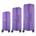 Набір валіз 2E, Aero, поліпропілен, (L+M+S), TSA, 4 колеса, EXP, лавандовий Набір валіз 2E, Aero, поліпропілен, (L+M+S), TSA, 4 колеса, EXP, лавандовий