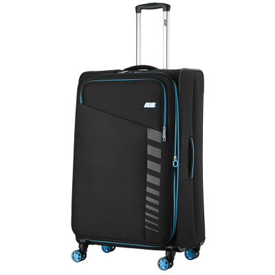 Валіза 2E, Trek, поліестер, велика, 97/117л, TSA, 4 колеса, EXP, чорний Валіза 2E, Trek, поліестер, велика, 97/117л, TSA, 4 колеса, EXP, чорний