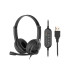 Гарнітура ПК стерео On-ear 2E CH12 USB, omni-mic, 2м, чорний
