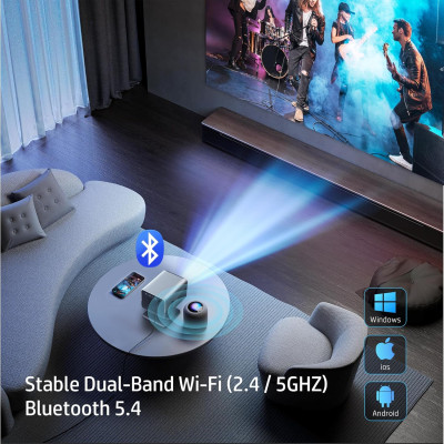 Проєктор HP MC475 FHD, 200 lm, LED, 0.8, WiFi, Smart