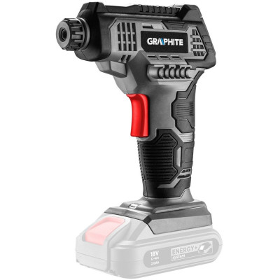 Компресор автомобільний акумуляторний GRAPHITE Energy+ 18В 7бар 0.73кг без АКБ та ЗП