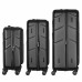 Набір валіз Wenger Amplix Hardside, полікарбонат, (S+M+L), TSA, 4 колеса, EXP, чорний Набір валіз Wenger Amplix Hardside, полікарбонат, (S+M+L), TSA, 4 колеса, EXP, чорний