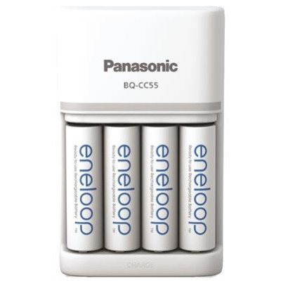 Зарядное устройство Smart-Quick Charger + Аккумулятор Eneloop NI-MH AA 2000 мАч, 4 шт.