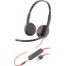 Гарнітура комп'ютерна стерео On-ear Poly Blackwire 3225 HS, USB-A, 3.5 мм, всеспрямований, чорний