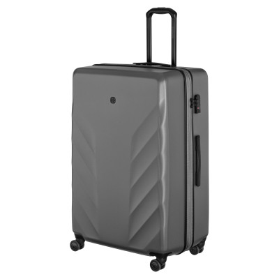 Валіза Wenger, Motion, полікарбонат, гігант, 81см, 135/157л, TSA, 4 колеса, сірий Валіза Wenger, Motion, полікарбонат, гігант, 81см, 135/157л, TSA, 4 колеса, сірий