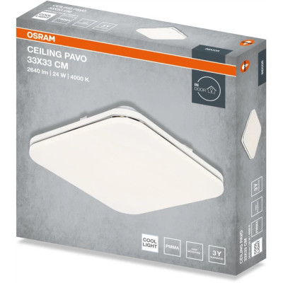 Світильник накладний OSRAM CEILING PAVO 330мм Square 24Вт 4000K