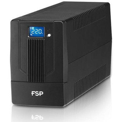 Джерело безперебійного живлення FSP iFP1500, 1500VA/900W, LCD, RJ45, USB, 2xSchuko + 2xIEC