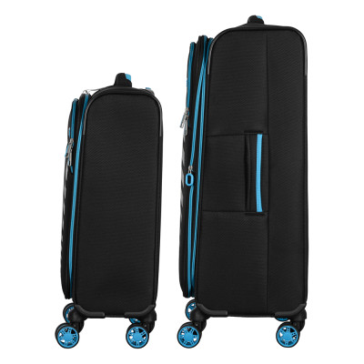 Набір валіз 2E, Trek, (M+S), TSA, 4 колеса, + 2 рюкзаки Cabin (2E-BPET-CABIN-BK), поліестр, чорний Набір валіз 2E, Trek, (M+S), TSA, 4 колеса, + 2 рюкзаки Cabin (2E-BPET-CABIN-BK), поліестр, чорний