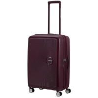 Валіза American Tourister, Soundbox, поліпропілен, середня, 67см, 71.5/81л, TSA, 4 колеса, EXP, бордовий Валіза American Tourister, Soundbox, поліпропілен, середня, 67см, 71.5/81л, TSA, 4 колеса, EXP, бордовий