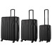 Набір валіз Wenger, Oryson 3 в 1, (S,M,L), пластик, 4 колеса, чорний