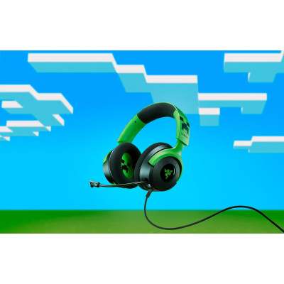Гарнітура Razer Kraken V4 X, 7.1, USB-A, 1.8м, RGB, Minecraft Ed.