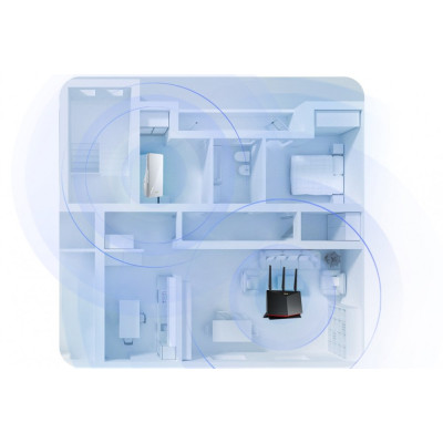 Розширювач покриття WiFi ASUS RP-AX58 AX3000 1xGE LAN, MESH