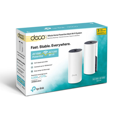 Система WiFi-Mesh TP-LINK Deco P9 AC1200, 2xGE LAN/WAN, 2мод, Powerline AV1000 Система WiFi-Mesh TP-LINK Deco P9 AC1200, 2xGE LAN/WAN, 2мод, Powerline AV1000