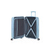 Валіза American Tourister, Soundbox, поліпропілен, середня, 67см, 71.5/81л, TSA, 4 колеса, EXP, пастельно-блакитний