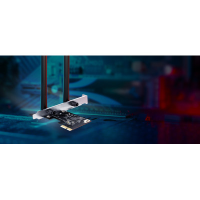 Адаптер WiFi MERCUSYS MA30E AC1200, PCI-Express x1, BT5.0