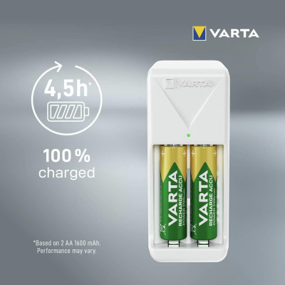 Зарядний пристрій Varta Mini Charger 2хNI MH AA2100 мА•год Зарядний пристрій Varta Mini Charger 2хNI MH AA2100 мА•год
