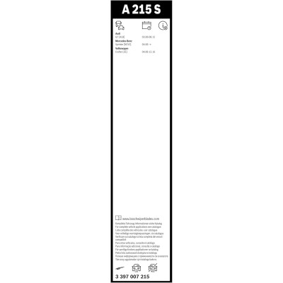 Склоочисник BOSCH Aerotwin безкаркасний комплект 650/600мм (3 397 007 215)