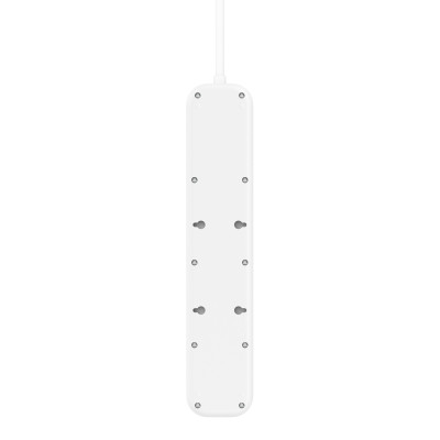 Удлинитель сетевой Belkin 2м, 4хТипF, 16А, USB-A/USB-C 18Вт, фильтр, белый