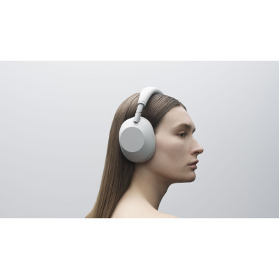 Навушники Over-ear Sony WH-1000XM6 BT 5.3, ANC, Hi-Res, AAC, LDAC, LC3, Wireless, Mic, Сріблястий