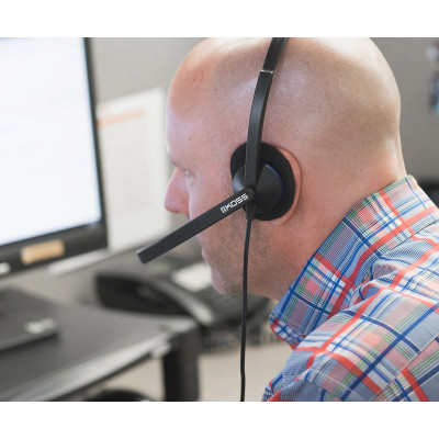 Гарнітура комп'ютерна моно On-Ear Koss CS195, USB, Uni Mic, 2.4м, Чорний