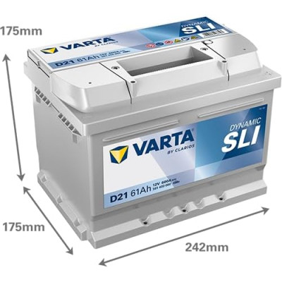 Акумулятор Varta Dynamic SLI 12В 61Аг 600А R+ (561400060)