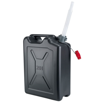 Канистра Neo Tools Pressol топливная 20л пластик HDPE, армейская, прочная, гибкий слив, 1.45кг, черный