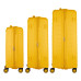 Набір валіз 2E, Aero, поліпропілен, (L+M+S), TSA, 4 колеса, EXP, бурштиново-жовтий Набір валіз 2E, Aero, поліпропілен, (L+M+S), TSA, 4 колеса, EXP, бурштиново-жовтий
