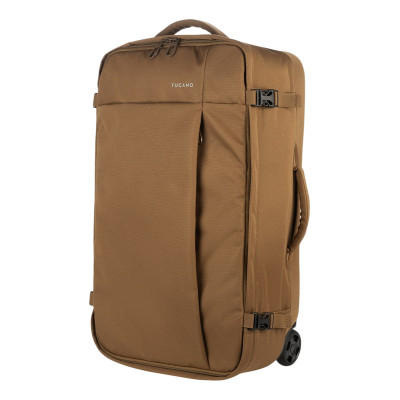Сумка дорожня на 2-х колесах, Tucano Tugo M Trolley, 45л, поліестер, коричнева