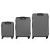 Набір валіз Wenger, Motion 3 в 1, (S,M,L), пластик, 4 колеса, сірий