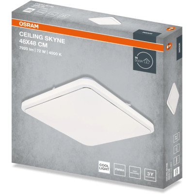 Світильник накладний OSRAM CEILING SKYNE 480мм  Square 72Вт 4000K