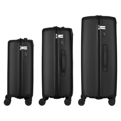 Набір валіз 2E, M7979, поліпропілен, (L+M+S), блискавка anti theft, 4 колеса, кодовий замок, чорний Набір валіз 2E, M7979, поліпропілен, (L+M+S), блискавка anti theft, 4 колеса, кодовий замок, чорний