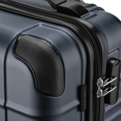 Валіза Wenger, Amplar, мала, пластик, 4 колеса, синя