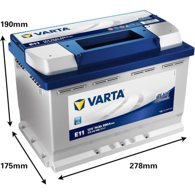 Акумулятор Varta Dynamic SLI 12В 74Аг 680А R+ (574012068)