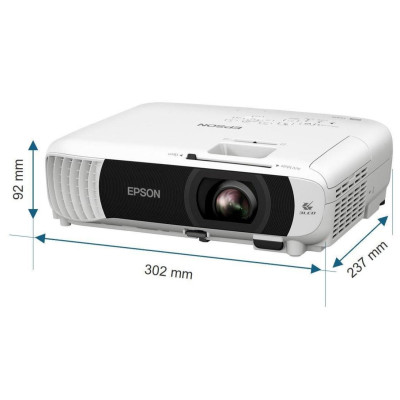 Проєктор Epson EB-W55 WXGA, 4000 lm, 1.3-1.56, WiFi