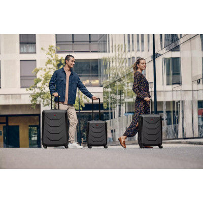 Валіза Wenger, Prymo, мала, пластик, 4 колеса, чорна