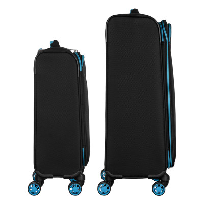 Набір валіз 2E, Trek, (M+S), TSA, 4 колеса, + 2 рюкзаки Cabin (2E-BPET-CABIN-BK), поліестр, чорний Набір валіз 2E, Trek, (M+S), TSA, 4 колеса, + 2 рюкзаки Cabin (2E-BPET-CABIN-BK), поліестр, чорний