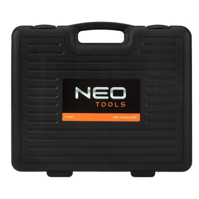 Набір інструментів для встановлення та зняття підшипників іВтулок Neo Tools, 22шт, 50-55-60-64-67-70-72-74-75-78-82-84-88мм кейс, 8.96кг Набір інструментів для встановлення та зняття підшипників іВтулок Neo Tools, 22шт, 50-55-60-64-67-70-72-74-75-78-82-84-88мм кейс, 8.96кг