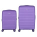 Набір валіз 2E, Aero, поліпропілен, (M+S), TSA, 4 колеса, EXP, лавандовий