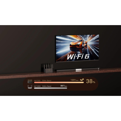 Маршрутизатор TENDA TX2LPro AX1500, 1xGE WAN, 3xGE LAN